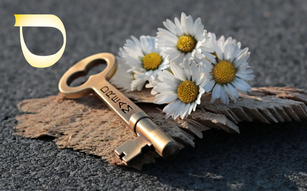 Clef et bouquet de paquerettes NOBOOK